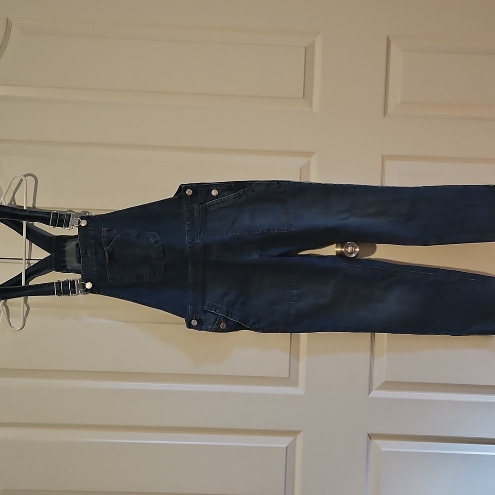 GAP Women's Dark Blue Denim Overalls